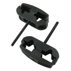 A SET OF 2 POLYMER AK DUAL MAG COUPLERS. WORKS ON STEEL MAGAZINES ONLY