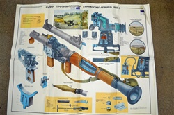 LARGE RPG-7 POSTER. BEAUTIFUL COLLECTOR'S ITEM. VERY RARE.